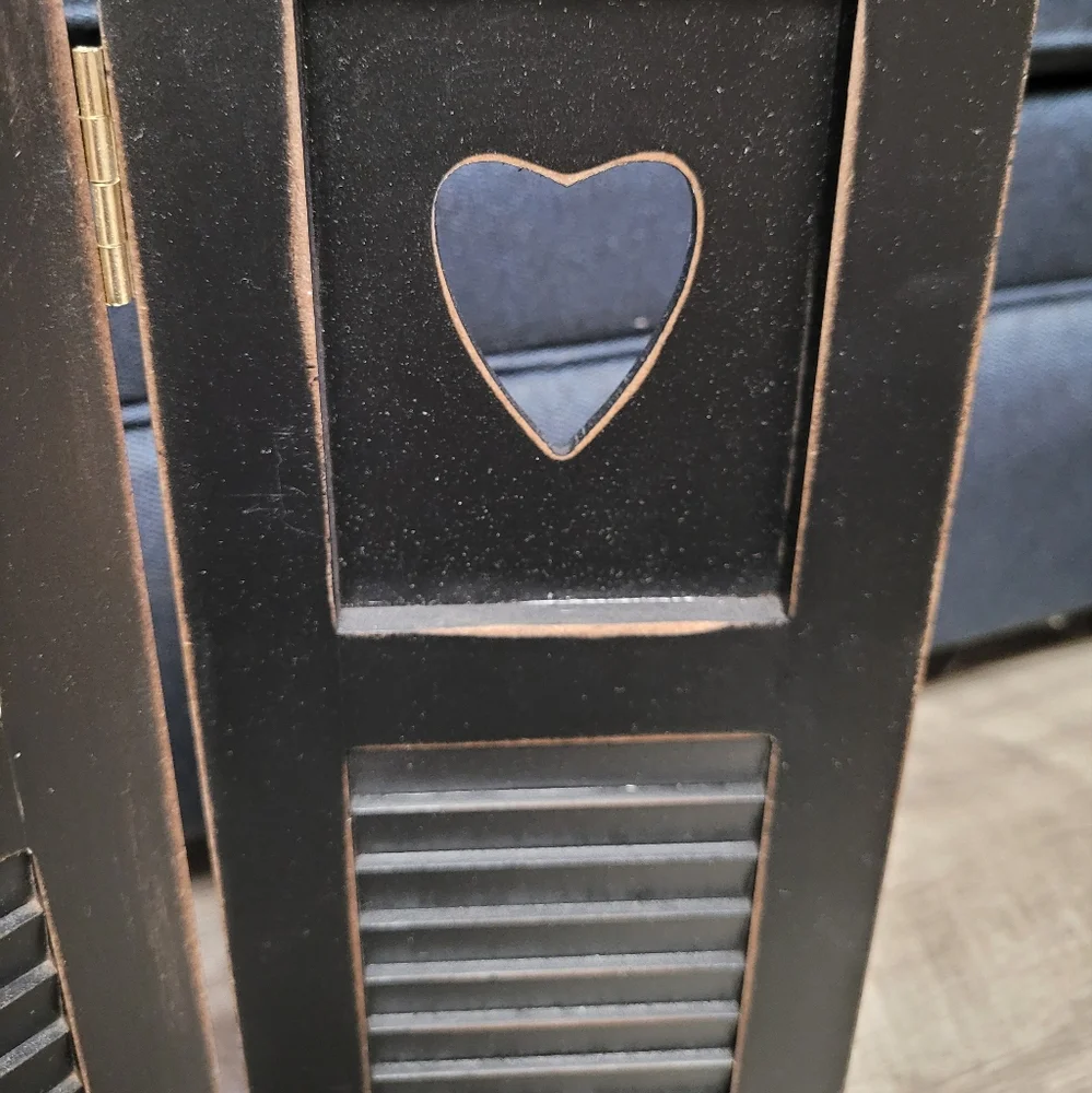 Rustic Black Mini Shutter Decor - Picture 3 of 6